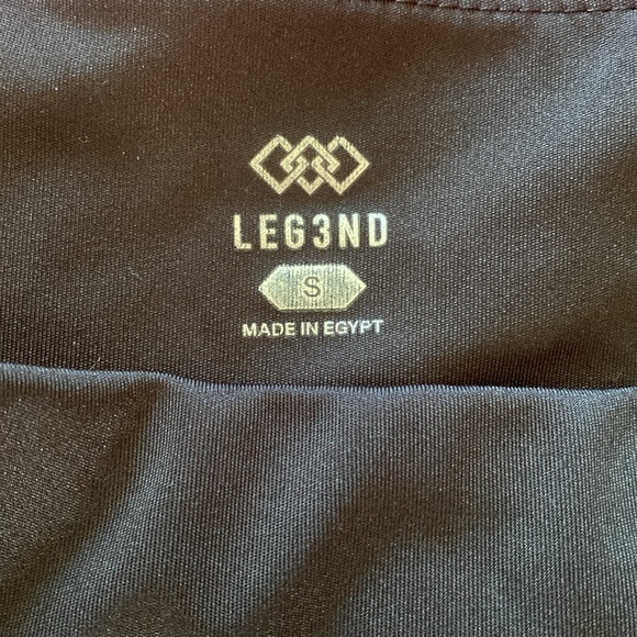 Biker Shorts, Black, Size Small, brand: LEG3ND , made in Europe. PHONE POCKETS - Picture 2 of 4